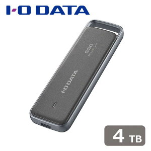 �A�C�E�I�[�E�f�[�^�@��bI-O DATA USB 10Gbps�iUSB 3.2 Gen2�j�Ή� ����5�N�ۏ� �Z�L�����e�BSSD 4TB SSPR-SUSC4B