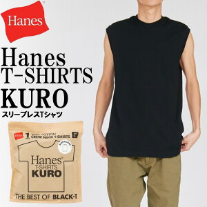 �w�C���Y T-SHIRTS KURO �X���[�u���XT�V���c(�u���b�N�E�T�C�Y�FL) HM3D202090L Hanes