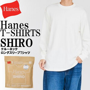 �w�C���Y T-SHIRTS SHIRO �N���[�l�b�N�����O�X���[�uT�V���c(�z���C�g�E�T�C�Y�FL) HM4D201010L Hanes