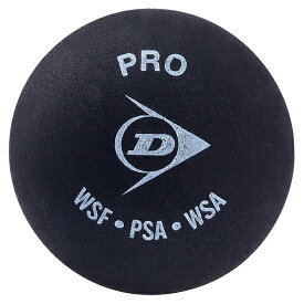 DUN-DA50036 ダンロップ スカッシュボール（ブラック（ダブルイエロードット）・1個） DUNLOP　PRO XX（プロ XX）