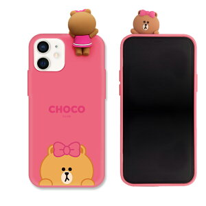 LINE FRIENDS iPhone 12 minip tBMAtJ[\tgP[XiSNEAK PEEK CHOCOj KCE-CSB029
