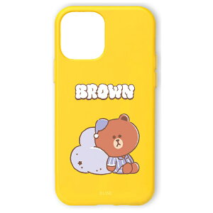 LINE FRIENDS iPhone 12/12 Prop Dreamy Night J[\tgP[XiBROWNj KCE-CSB071