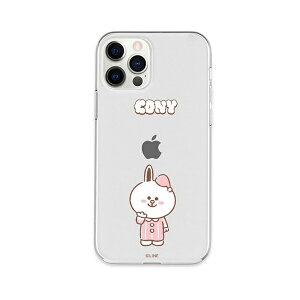 LINE FRIENDS iPhone 12 Pro Max�p Dreamy Night �\�t�g�N���A�P�[�X�iCONY�j KCE-CSB092