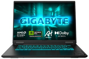 GIGABYTE�b�M�K�o�C�g 16�^ �Q�[�~���O�m�[�g�p�\�R�� A16 (Ryzen 7 170/������ 32GB/SSD 1TB/GeForce RTX 5050/���{��L�[�{�[�h)�u���b�N�X�`�[�� GAMING A16 5THP3JP864SP