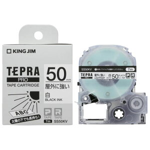 �L���O�W�� PRO�e�[�v�J�[�g���b�W�@���O�ɋ������x���i50�@��/���e�[�v/�������j KING JIM�@TEPRA�i�e�v���jPRO�V���[�Y SS50KV