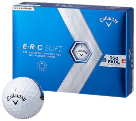 2023年モデル ERC-SOFT23-360FADE キャロウェイ E・R・C ソフト 360 FADEボール 1ダース 12個入り（ホワイト） Callaway ゴルフボール