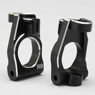 ヨコモ YZ-4用アルミ製フロントステアリングハブキャリア(8度)【Z4-41308A】 ラジコンパーツ