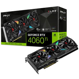 PNY（ピーエヌワイ） PNY GeForce RTX 4060 Ti 8GB XLR8 Gaming VERTO EPIC-X ARGB 3FAN / PCI-Express 4.0 グラフィックスボード VCG4060T8TFXXPB1