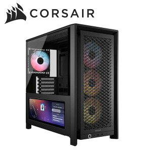 CORSAIR�b�R���Z�A �~�h���^���[�^PC�P�[�X FRAME 4000D LCD RS ARGB Premium Mid-Tower Black�i�u���b�N�j CC-9011326-WW