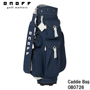 �I�m�t �L���f�B�o�b�O�i�l�C�r�[�E8.5�^�E46�C���`�N���u�Ή��j OB072604 ONOFF Caddie Bag OB0726