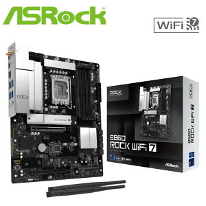ASRock�b�A�X���b�N ASRock B860 Rock WiFi 7 �}�U�[�{�[�h�i�u���b�N�j B860ROCKWIFI7
