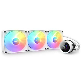 NZXT NZXT 簡易水冷クーラー KRAKEN (BASE) RGB serise 360mm ホワイト RL-KR360-W1