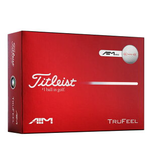 �^�C�g���X�g �g�D���[�t�B�[�� �G�C�� 360° 2026�N���f�� �S���t�{�[�� 1�_�[�X 12����i�z���C�g�j T6036S-AIM-J-2 Titleist TRUFEEL AIM