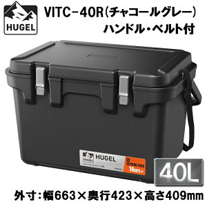 �A�C���X�I�[���} HUGEL(�q���[�Q��) �^��f�M�N�[���[�{�b�N�X 40L(�`���R�[���O���[)�y�^��f�M�p�l��6�ʁz�y�n���h���E�V�����_�[�x���g�t���z VITC-40R�`���R-���O��-