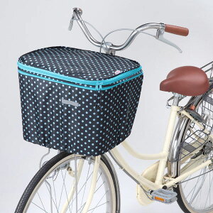 川住製作所 川住 KW-540BD 2段式前カゴカバー (ブルードット) KW-540BD