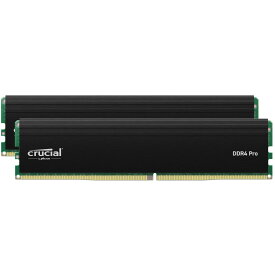Crucial｜クルーシャル Crucial Pro PC4-25600 (DDR4-3200） 64GB Kit (32GBx2) UDIMM CL22 (16Gbit) CP2K32G4DFRA32A