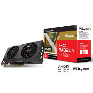 SAPPHIREbTt@CA SAPPHIRE PULSE RADEON RX 7600 GAMING 8GB GDDR6 / PCI Express 4.0 OtBbNX{[h SAPPHIRE PULSE RADEON RX 7600 GAMING 8GB GDDR6