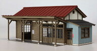 ［鉄道模型］梅桜堂 ST-042-80C 田舎の木造小型駅舎【1/80スケール】