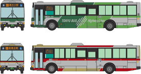 ［鉄道模型］トミーテック (N) ザ・バスコレクション 東急バス さよなら新横浜-溝の口線2台セット
