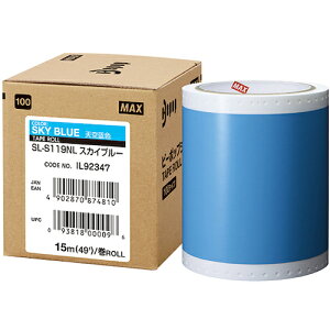 MAX �r�[�|�b�v �W���V�[�g 100mm���V�[�g �X�J�C�u���[ (15m×1����) Bepop SL-S119NL