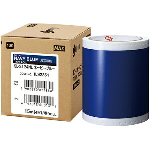 MAX �r�[�|�b�v �W���V�[�g 100mm���V�[�g �l�[�r�[�u���[ (15m×1����) Bepop SL-S124NL
