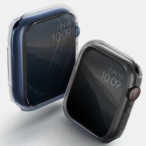 UNIQ Apple Watch 7-8���� 45mm�p CASE DUAL PACK UNIQ GLASE CLEAR / SMOKE UNIQ-45MM-GLSDUALPK