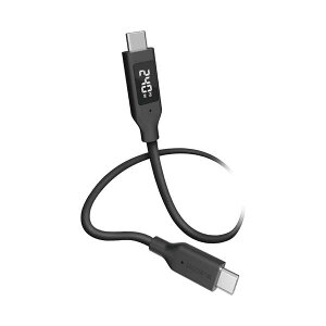 �G���R�� �d�̓f�B�X�v���C�t���P�[�u�� USB-C - USB-C/240W/�Ȃ߂炩(1m�E�u���b�N) MPA-CCW10BK
