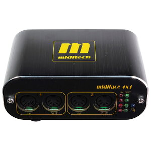 miditech USB�Ή�MIDI�C���^�[�t�F�[�X MF4X4 MIDIFACE 4x4