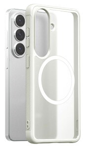 araree Galaxy S26�p �n�C�u���b�h�P�[�X Qi2 Ready�F�� �Ռ��z�� �~���X�y�b�N�̑ϏՌ����\ MagSafe�A�N�Z�T���[�Ή� �X�g���b�v�z�[���t�� DUPLE M ARMOR�i�z���C�g�j AR28368S26