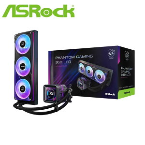 ASRock�b�A�X���b�N �����̌^CPU�N�[���[ Phantom Gaming 360 LCD�i�u���b�N�j PHANTOMGAMING360LCD
