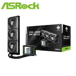 ASRock�b�A�X���b�N �����̌^CPU�N�[���[ Steel Legend Dark 360 LCD�i�u���b�N�j STEELLEGENDD360LCD