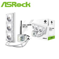 ASRock｜アスロック 水冷一体型CPUクーラー Steel Legend 360 LCD（ホワイト） STEELLEGEND360LCD