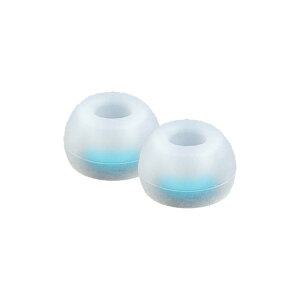 NUARL �R�ۃV���R���C���[�s�[�X�i�N���A�z���C�g�j�yM�T�C�Y�E3�y�A�z NBE-P6-WH-M NUARL Block Ear+6N Antibacterial Silicon Earpiece