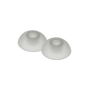 NUARL �R�ۃV���R���C���[�s�[�X�i�N���A�z���C�g�j�yM�T�C�Y�E3�y�A�z NBE-P4-WH-M NUARL Block Ear+4 Antibacterial Silicon Earpiece