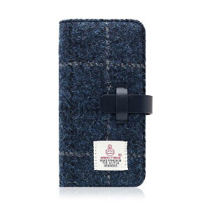 SLG Design iPhone SE3/SE2/8/7�p �蒠�^�P�[�X Harris Tweed Diary�i�l�C�r�[�j SD8123I7