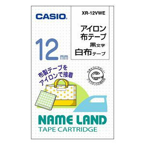 �J�V�I �e�[�v�J�[�g���b�W �A�C�����z�e�[�v�i12mm��/���z�e�|�v/�������j CASIO NAME LAND�i�l�[�������h�j XR-12VWE