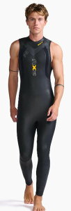 2XU �����Y �g���C�A�X�����p�E�F�b�g�X�[�cP:1 �v���y���X���[�u���X�iBLK/AMB�E�T�C�Y�FST�j MW4992C-BLK/AMB-ST 2XU Propel:1 Sleeveless Wetsuit 2XU�i�c�[�E�^�C���Y�E���[�j