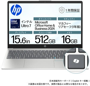 HP�b�G�C�`�s�[ �m�[�g�p�\�R�� HP 15-fd1164TU (15.6�^/Windows11/Core Ultra 7 125H/������ 16GB/SSD 512GB/Office)�i�`�������V���o�[ HP 15-fd0000 �V���[�Y BJ0M8PA-AAAS