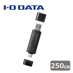 �A�C�E�I�[�E�f�[�^�@��bI-O DATA USB 10Gbps�iUSB 3.2 Gen2�j USB-A��USB-C�Ή� �X�e�B�b�NSSD 250GB SSPQ-USC250