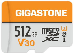 Gigastone�b�M�K�X�g�[�� microSDXC�J�[�h 512GB Class10 UHS-I U3 V30 (�W�b�p�[�p�b�N�) GJMXR-OG512GV30