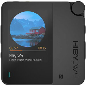 HiBy �I�[���C�������E�|�[�^�u���I�[�f�B�IBluetooth DAC�i�u���b�N�j W4BLACK HiBy Music�@W4 Black