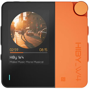 HiBy �I�[���C�������E�|�[�^�u���I�[�f�B�IBluetooth DAC�i�I�����W�j W4ORANGE HiBy Music�@W4 Orange