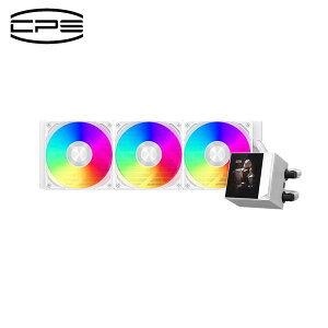 CPS�b�V�[�s�[�G�X 360mm���W�G�[�^�[ 2.4�C���`IPS�f�B�X�v���C���� CPU�N�[���[�i�z���C�g�j DC360PRO-ARGB-WH