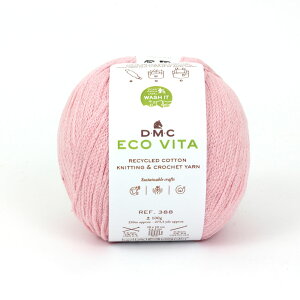 DMC ECO VITA �G�R���B�[�^ ���T�C�N���R�b�g�� �ю� ���� #004 �s���N�n 100g 250m DMC388-004