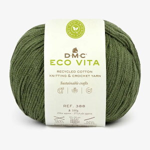 DMC ECO VITA �G�R���B�[�^ ���T�C�N���R�b�g�� �ю� ���� #018 �O���[���n 100g 250m DMC388-018
