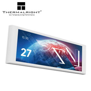 Thermalright�b�T�[�}�����C�g 6.86�C���` IPS�f�B�X�v���C���� �K�W�F�b�g Trofeo Vision LCD�i�z���C�g�j PC�P�[�X�Ƀ}�O�l�b�g�\��t���Đݒu�ł���T�u�f�B�X�v���C TH-TVLCD-WH