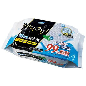 クリンクル トイレまわりキラリ 流せるトイレクリーナー（30枚1P） ライフ堂 キラリナガセルトイレクリ-ナ-