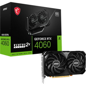 MSI MSI GeForce RTX 4060 VENTUS 2X BLACK 8G OC / PCI-Express 4.0 グラフィックスボード 4060 VENTUS 2X…