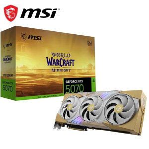 MSI�b�G���G�X�A�C MSI GeForce RTX 5070 12G World of Warcraft MIDNIGHT LIGHT EDITION OC �O���t�B�b�N�{�[�h RTX5070WOWMNLIGHT