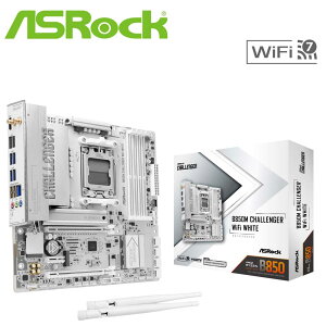 ASRock�b�A�X���b�N ASRock B850M Challenger WiFi �}�U�[�{�[�h�i�z���C�g�j B850MCHALLENGERWIFIW